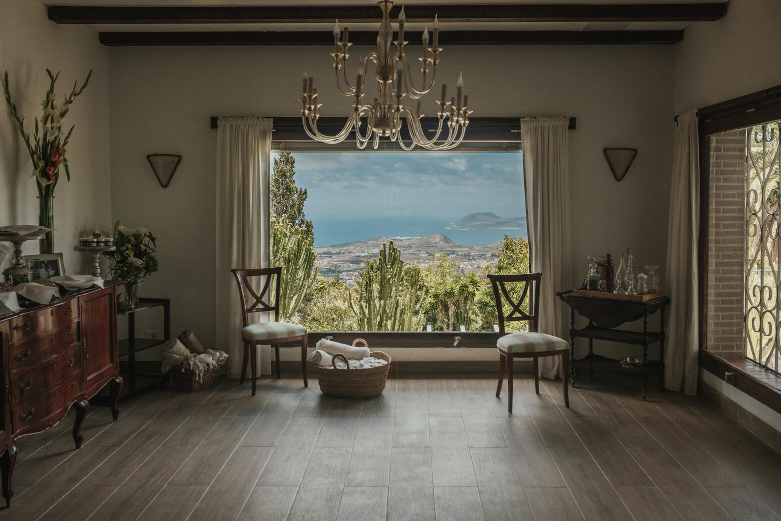 Vista desde el salón del Bastión del Drago